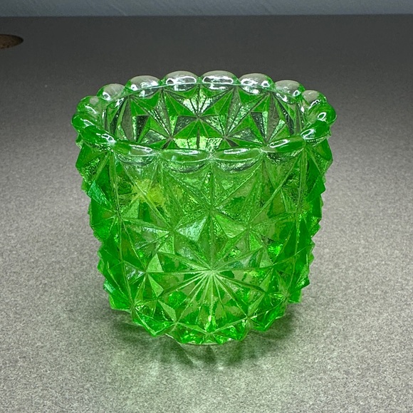 EAPG fancy Glass Other - Vaseline Glass Faroy USA